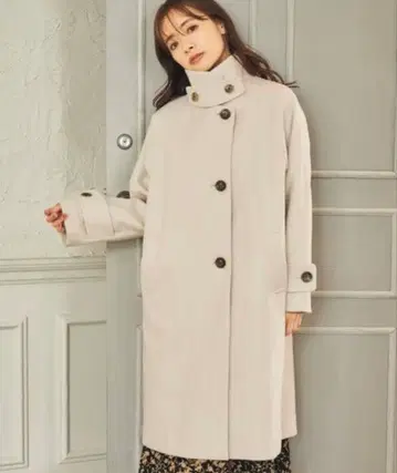 mysty woman 스탠드넥 래글런 코트