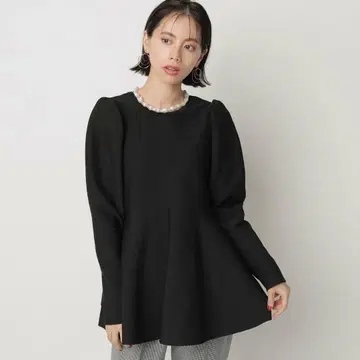 카듀네 페플럼 퍼프 니트 카와카미 모모코 콜라보