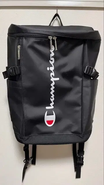 Champion 블랙 백팩 박스형