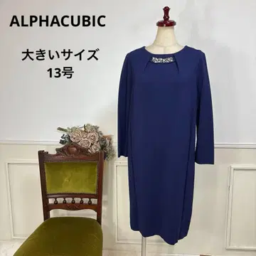 21 새상품급 빅 사이즈 ALPHACUBIC 포멀 원피스