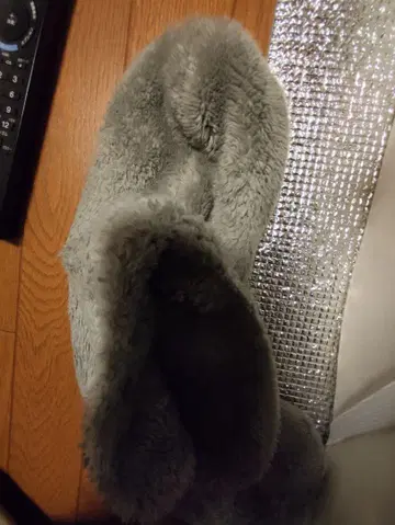 그레이 플리스 넥워머