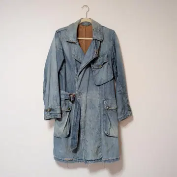 ANACHRONORM Denim Trench Coat