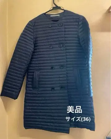 새상품급 theory luxe 네이비 다운 자켓