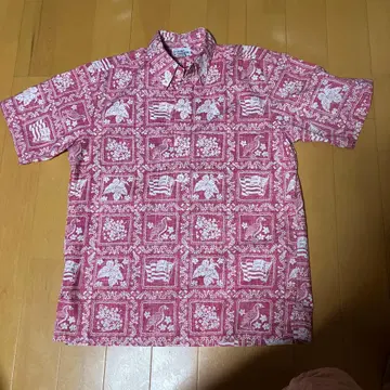 레인 스푸너 하와이안 반팔 셔츠 빨흰