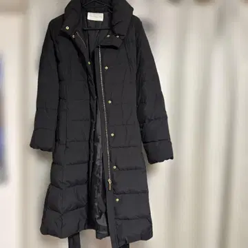 다운 자켓 롱 기장 블랙