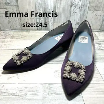 엠마 프란시스 Emma Francis 새틴 펌프스 비쥬 24.5