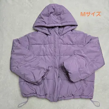Honeys 구매 퍼플 다운 자켓 후드 부착 M 사이즈