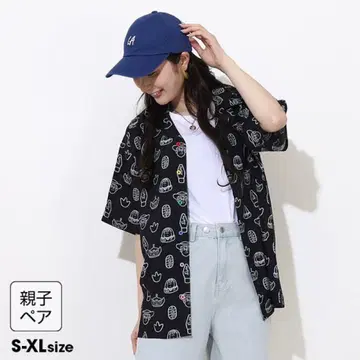 토이 스토리 올 패턴 반팔 셔츠 디즈니 부자 커플룩