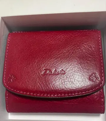 Dakota 접이식 지갑 와인 레드