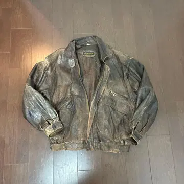 가죽 아우터 다크 브라운