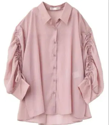 릴리안 캐럿 드로스트 시어 셔츠 핑크 사이즈 2