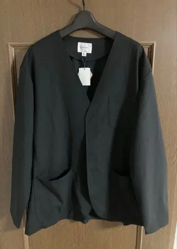 [새상품] MELLOW PEOPLE 하프문 가디건 사이즈 2 블랙