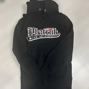 PHATRNK 블랙 후드티 MIND OF STREET