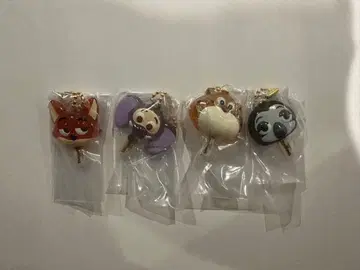 주토피아 2 키링 4개 세트