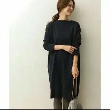 [ 어반 리서치 도어스 ] 밀라노 리브 니트 원피스 다크 그린