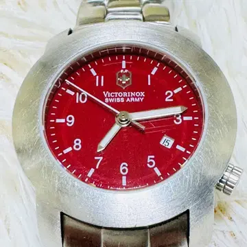 Victorinox 쿼츠 손목시계 레드 빅토리녹스 스위스 아미