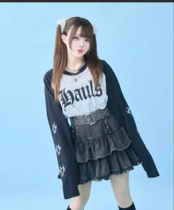 Hauls 스커트 하울즈 티어드 데님 스커트