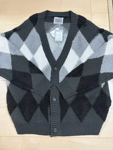 WONDER WONDER 다이아몬드 패턴 가디건