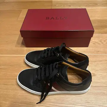 BALLY HELY.O 블랙 가죽 스니커즈