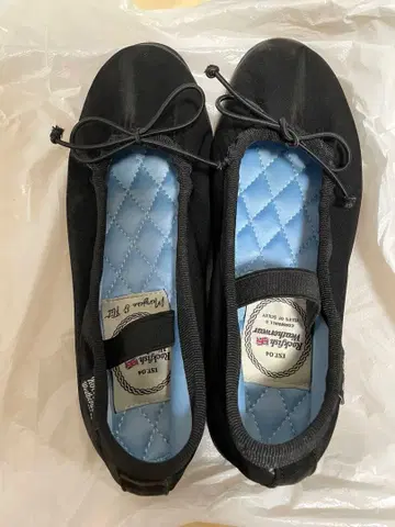 Rockfish Weatherwear 블랙 발레 슈즈 UK4