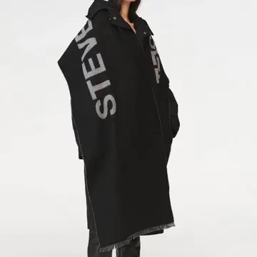 ZARA STEVEN MEISEL 스카프 대형 머플러 울 100%