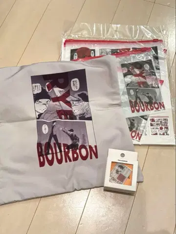 명탐정 코난 버본 라이 토트백 지퍼락 핀 배지 세트