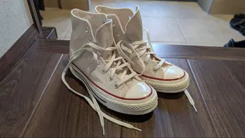 Converse 베이지 하이컷 스니커즈