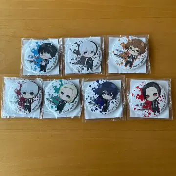새상품 미사용 도쿄구울 조이폴리스 오리지널 캔뱃지 7종 세트
