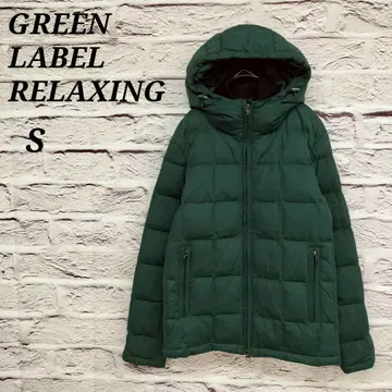 그린 라벨 릴랙싱 [ S ] 3D 후드 다운 자켓 그린