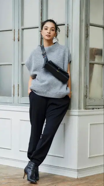 미사용 새상품 [ 오아노 ] 조젯 스트레치 조거 L 사이즈