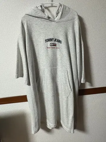 TOMMY JEANS 후드 부착 후드티 L 사이즈 그레이