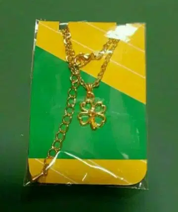네잎클로버 목걸이 행운 색상: 골드