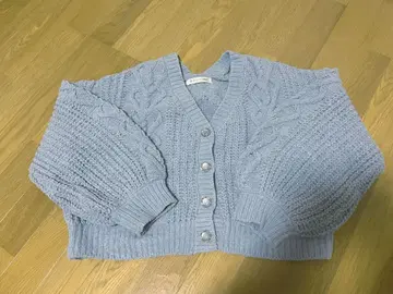 MAJESTIC LEGON 케이블 짜임 가디건 블루