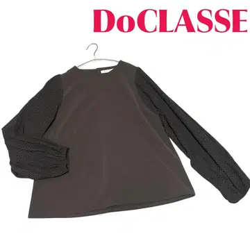 새상품급 두클라쎄 소매 디자인 펀칭 레이스 긴팔 블라우스