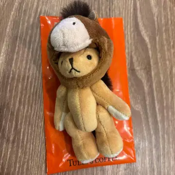 TULLY'S COFFEE 말 모자를 쓴 곰 캐릭터 키링
