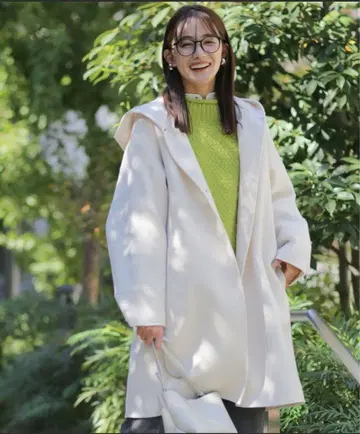 [ 새상품급 ] 슈퍼140 울 리버 후드 코트