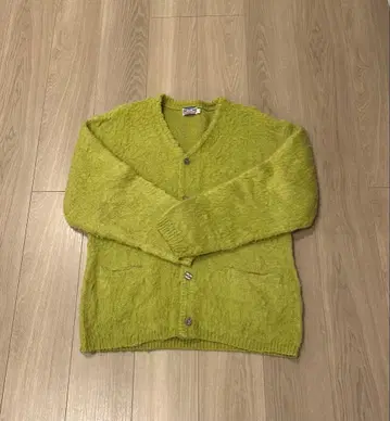 HOUSTON 라임 그린 가디건