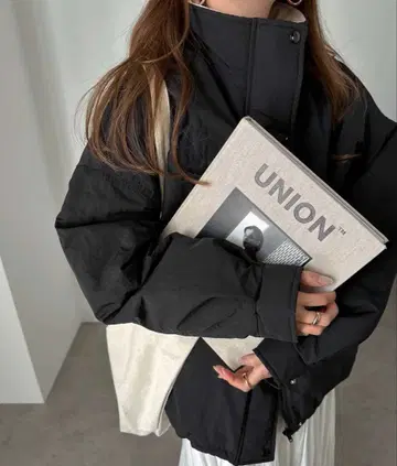 스탠드 카라 볼륨 충전솜 다운 자켓 andme