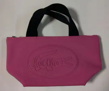 라코스테 미니 토트백 핑크