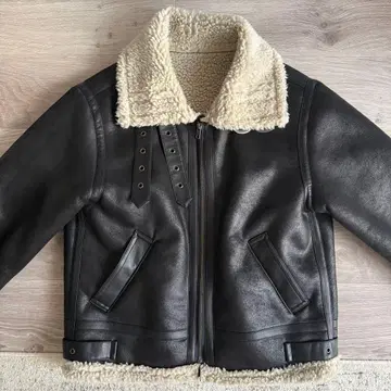 Ungrid 페이크 무스탕 보아 블루종