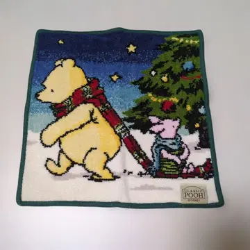 클래식 푸 셔닐 직조 타월 손수건 크리스마스