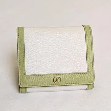 agnes b 아그네스베 접이식 지갑 바이컬러 그린