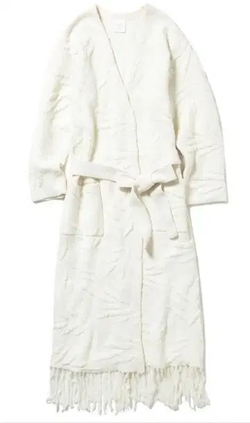 [ 미사용 새상품 ] gelato pique 리프 자카드 가운