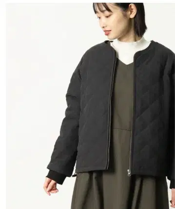 [ BARNDOOR / 바도어 ] 퀼팅 블루종 블랙