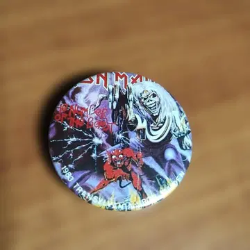 희귀 당시물 아이언 메이든 마력의 각인 캔 배지 레어!!