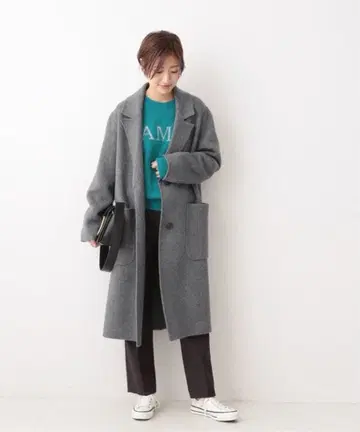 IENA 에어리 울 리버 체스터 코트