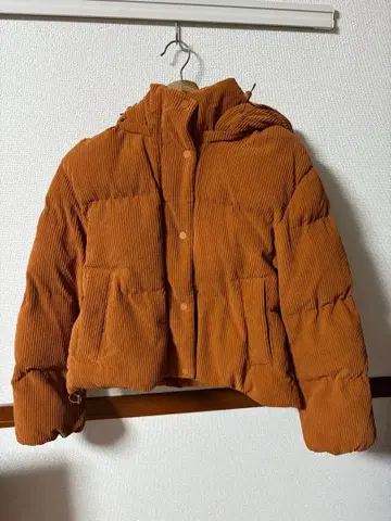 웜 패딩 코듀로이 블루종