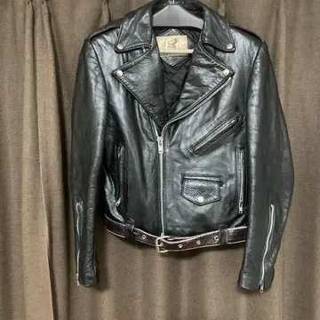 80s vintage 더블 라이더 자켓 가죽 소가죽 차심