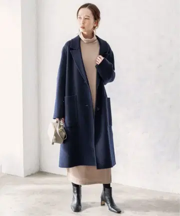 IENA 에어리 울 리버 체스터 코트