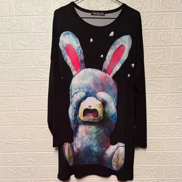 ankoROCK 안코록 거짓 울음 토끼 티셔츠